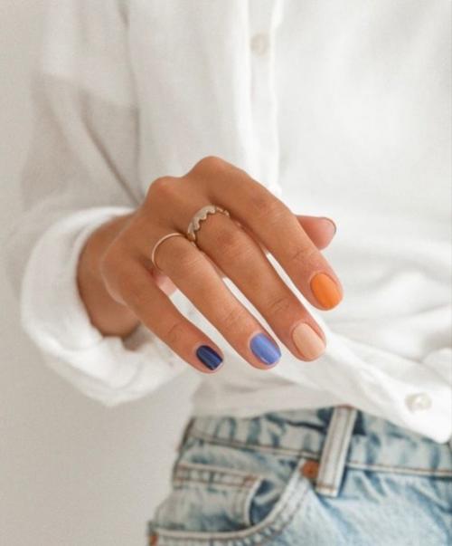 Маникюр на короткие ногти 2024. 01