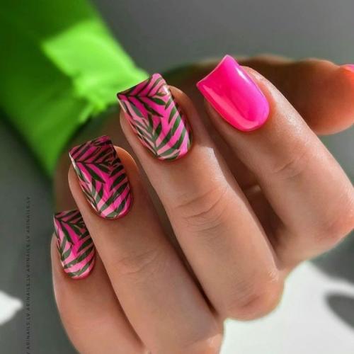 Ультрамодный маникюр с животным принтом. 04