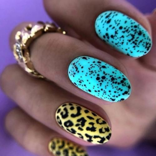 Ультрамодный маникюр с животным принтом. 05