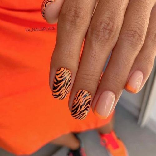 Ультрамодный маникюр с животным принтом. 02
