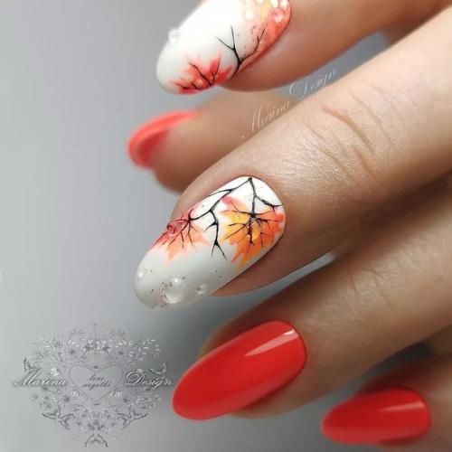 Дизайн маникюра осени. 01