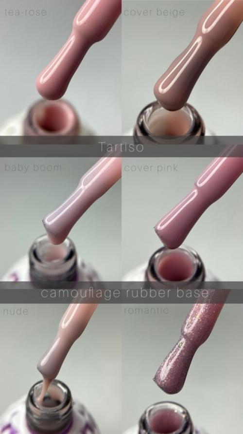 Камуфлирующая база Tartiso идеальна для создания френч - маникюра и однотонного покрытия. 01