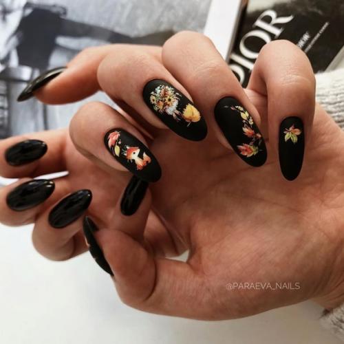 Дизайн маникюра осени. 03