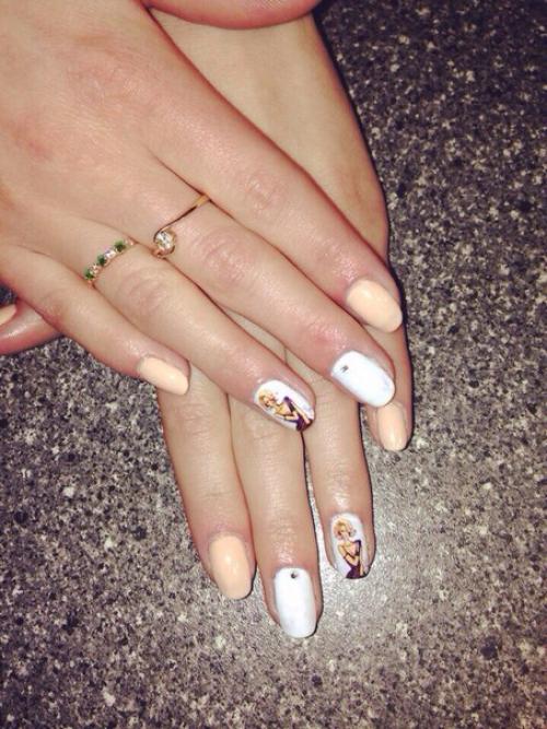 Покрытие гель - лаком - 300 р. Френч, кошачий глаз, матовый - 350 р. дизайн - бесплатно! 06