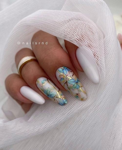 Идеи повседневного маникюра на длинные ногти. 01