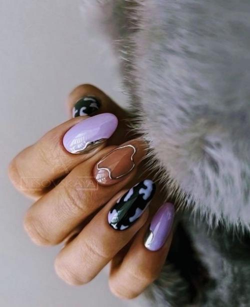 Роскошный дизайн ногтей в подборке, гель - лаком 2023. 06