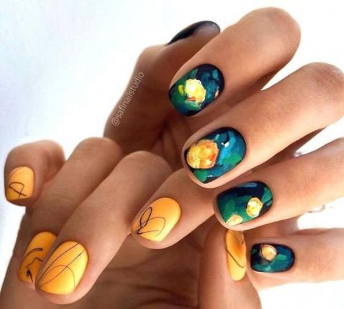 Роскошный дизайн ногтей в подборке, гель - лаком 2023. 03