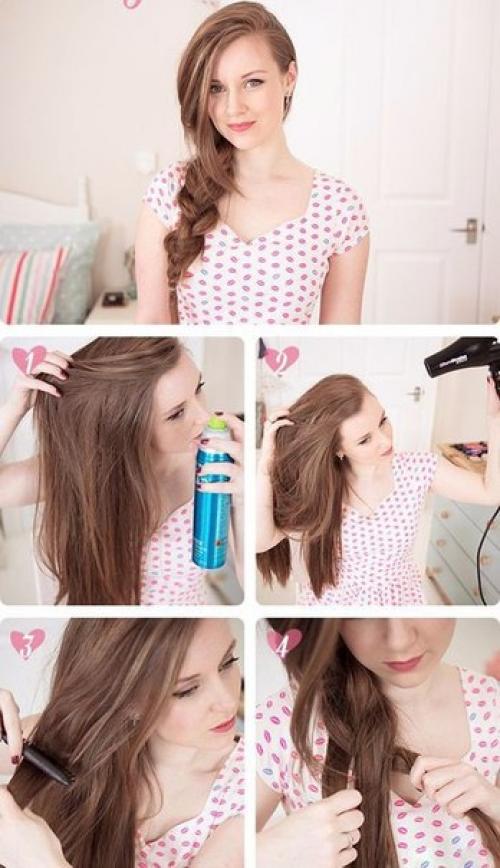 10 самых красивых причесок на каждый день. 04