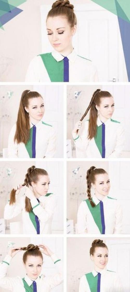 10 самых красивых причесок на каждый день. 06