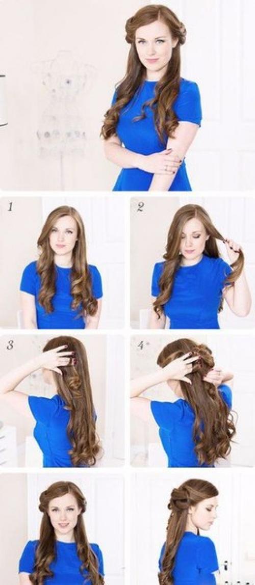10 самых красивых причесок на каждый день. 03