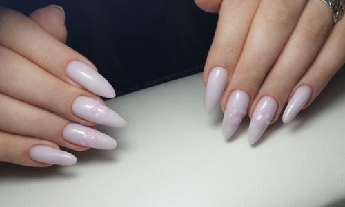 Аппаратный маникюр + коррекция гелем и замурчательный дизайн. 01