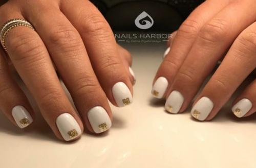 Белые короткие ногти: 10 шедевров ногтевого искусства. 02