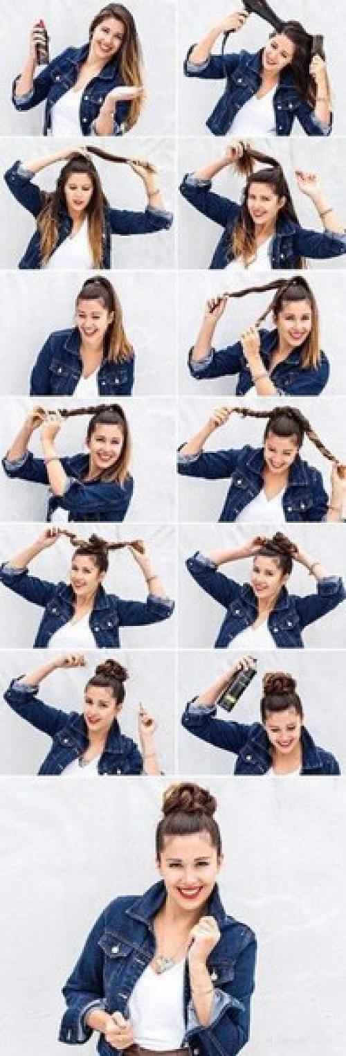 10 самых красивых причесок на каждый день. 01