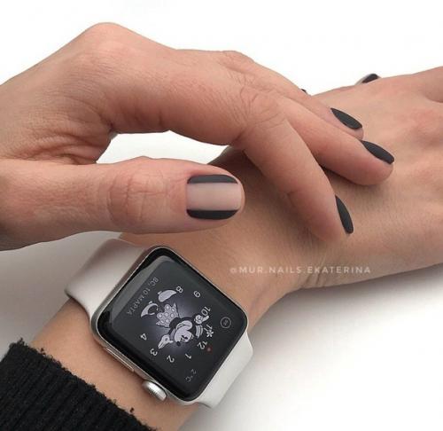 Маникюр Геометрия, на короткие ногти. 08
