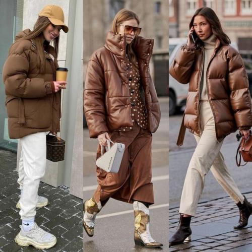 Кому стильные образы с коротким пуховиком? 01