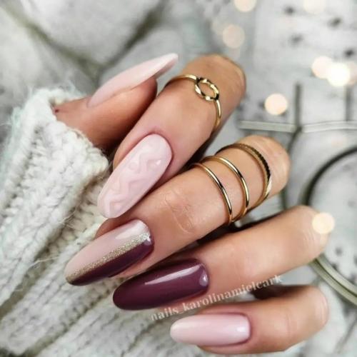 Лучшие идеи маникюра, на длинные ногти. 09