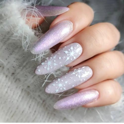 Лучшие идеи маникюра, на длинные ногти. 06