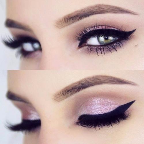 Идеи праздничного макияжа со стрелками? 03