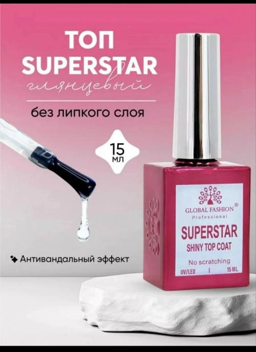Топ для гель лака без липкого слоя глянцевый для создания безупречного маникюра и педикюра.  