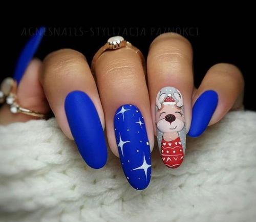 А какая идея маникюра с оленем вам понравилась больше всего? 03