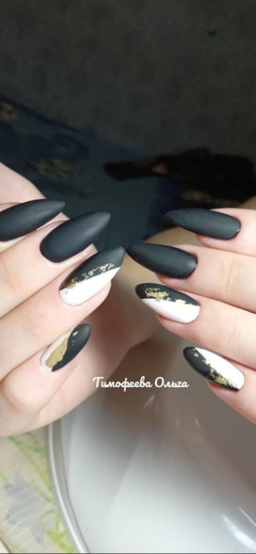 Снятие. Маникюр. Коррекция нарощеных ногтевой. 01