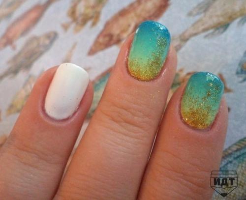 Мы делаем эффектный маникюр Морская Пена? 04