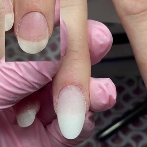 Доброго дня!  Прошу советов по работе с подобными ногтями и оцените пожалуйста результат. 02