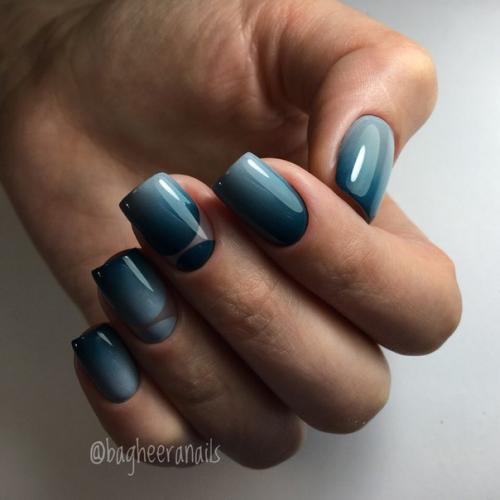 Комби маникюр одной фрезой и ножничками. 03