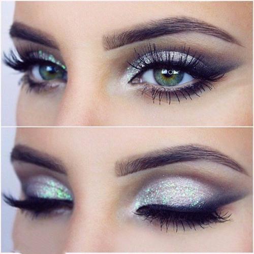 Идеи праздничного макияжа со стрелками? 01