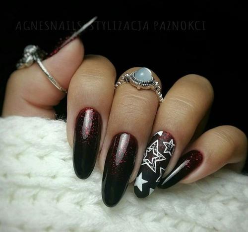 Новогодние рисунки на ногтях. 02