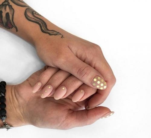 Камифубуки на ногтях с матовым эффектом. 05