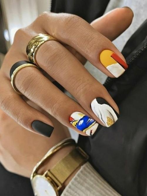 Шикарный модный маникюр 2023. 09