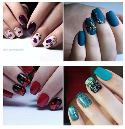 Маникюр на квадратные ногти: модные тенденции 2023. 03