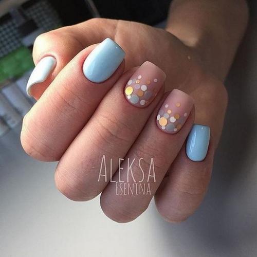 Камифубуки на ногтях с матовым эффектом. 06