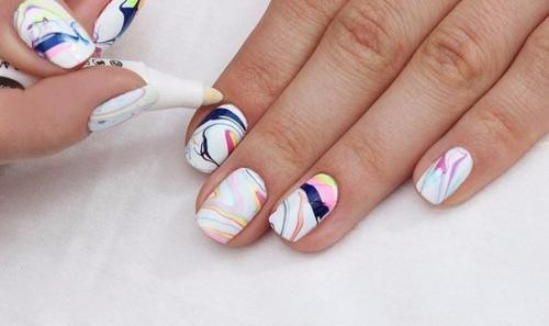 Техника водного маникюра? 08 Техника водного маникюра? 08