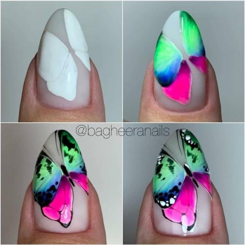 Топ пошаговых уроков рисунка Бабочка. 02