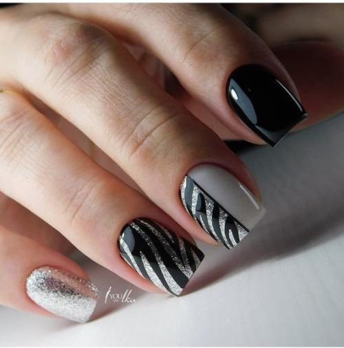 Животный принт на ногтях - как вам такое разнообразие? 05