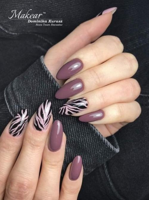 Животный принт на ногтях - как вам такое разнообразие? 07