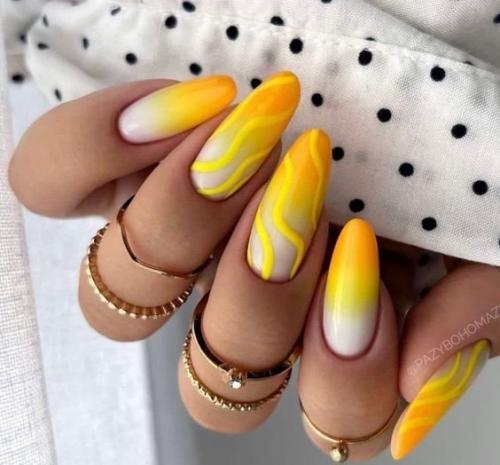 Подборка маникюра на длинные ногти. 01