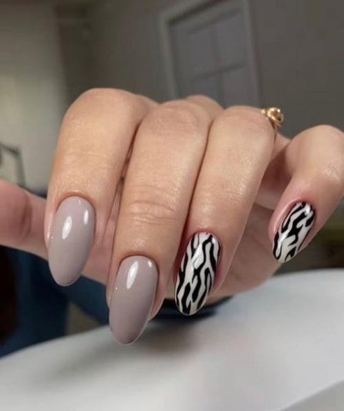 Животный принт на ногтях - как вам такое разнообразие? 02