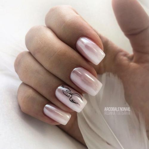 Втирка шикарно смотрится в сочетании с любым цветом, но особенно выигрышно - с нежно-розовыми оттенками. 09