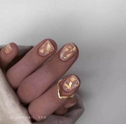 Идеи маникюра на короткие ногти. 01