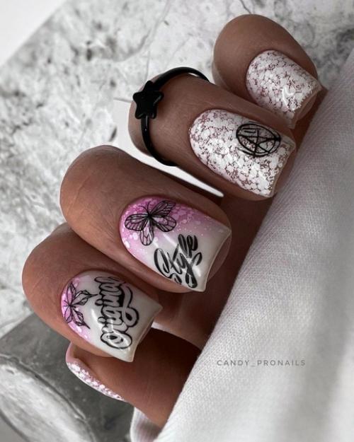 Идеи маникюра на короткие ногти. 04