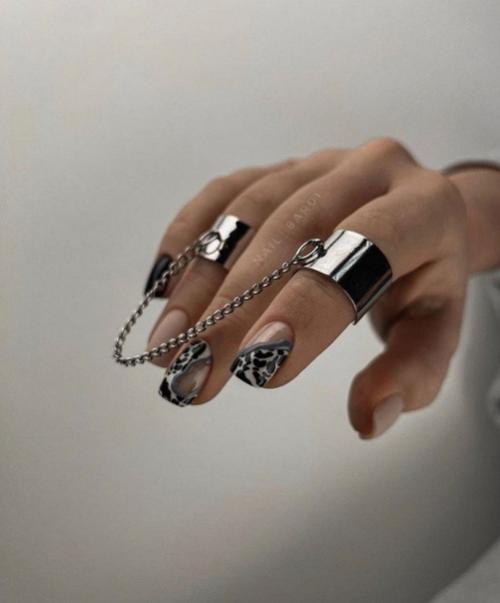 Идеи маникюра на короткие ногти. 07