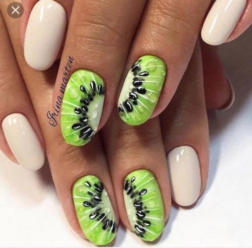 Здравствуйте девочки скоро коррекция и хочется чего нибудь летнего, с фруктами, покидайте пожалуйста дизайны наподобие! 01