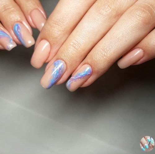 Oкpытиe c дизaйнoм + укpeплeние + нapaщивaние oднoгo нoгтя. 02