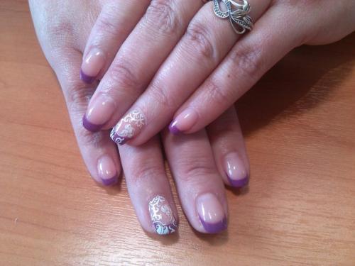 Наращивание ногтей, укрепление натуральных ногтей акрилом, гелем, покрытие ногтей гель лаком, маникюр аппаратный, обрезной. 01