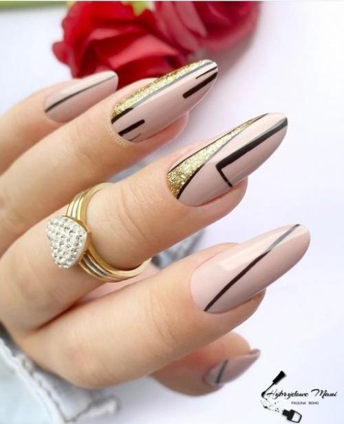 Лучшие идеи маникюра на длинные ногти. 05