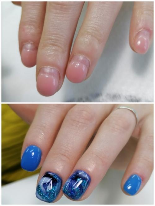 Галя, уже знает аппарат, работала с гель - лаком. 06