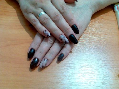 Наращивание ногтей, укрепление натуральных ногтей акрилом, гелем, покрытие ногтей гель лаком, маникюр аппаратный, обрезной. 05